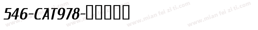 546-CAT978字体转换