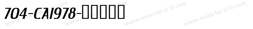 704-CAI978字体转换