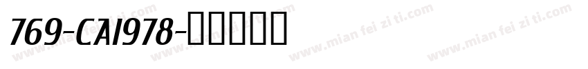 769-CAI978字体转换