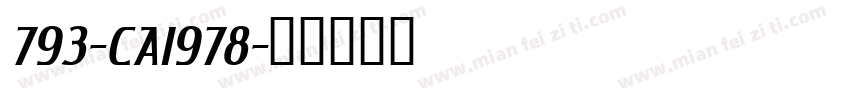 793-CAI978字体转换