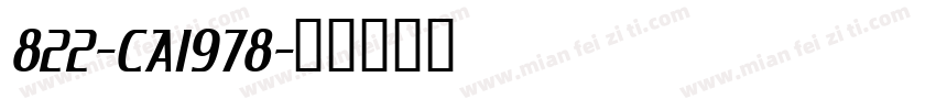 822-CAI978字体转换