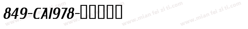849-CAI978字体转换
