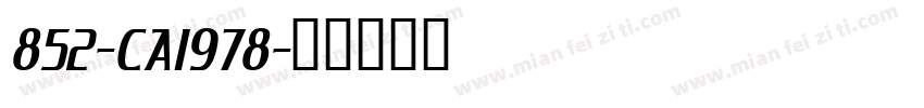 852-CAI978字体转换