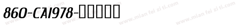 860-CAI978字体转换