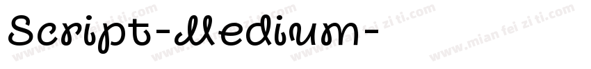 Script-Medium字体转换