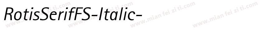 RotisSerifFS-Italic字体转换