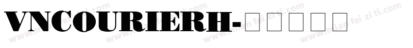VNCourierH字体转换