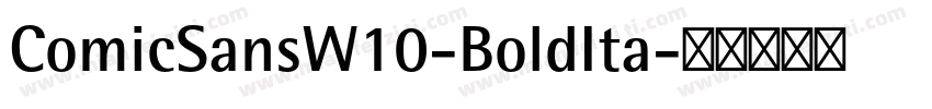 ComicSansW10-BoldIta字体转换