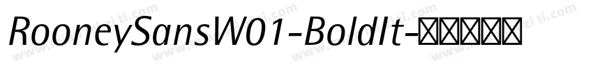 RooneySansW01-BoldIt字体转换
