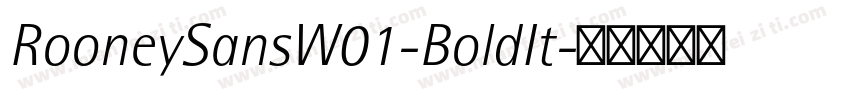 RooneySansW01-BoldIt字体转换