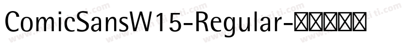 ComicSansW15-Regular字体转换