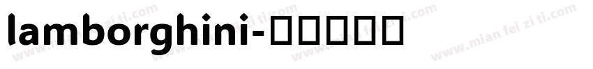 lamborghini字体转换