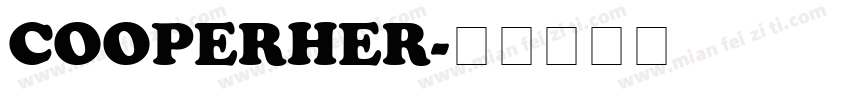 cooperher字体转换