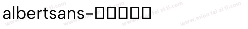 albertsans字体转换
