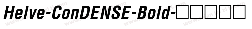 Helve-ConDENSE-Bold字体转换