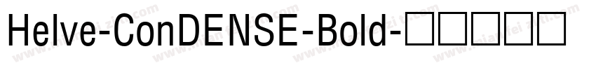 Helve-ConDENSE-Bold字体转换