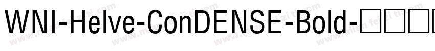 WNI-Helve-ConDENSE-Bold字体转换