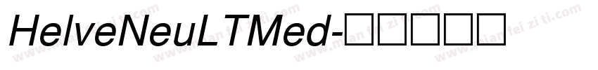 HelveNeuLTMed字体转换