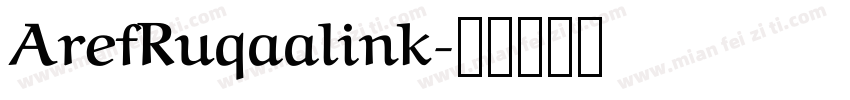 ArefRuqaalink字体转换