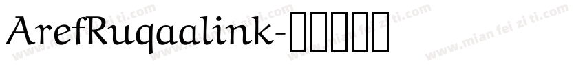 ArefRuqaalink字体转换