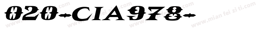 020-CIA978字体转换
