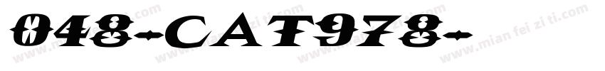 048-CAT978字体转换