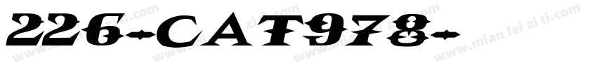 226-CAT978字体转换