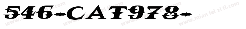 546-CAT978字体转换