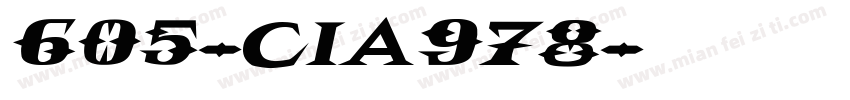 605-CIA978字体转换