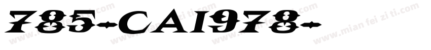 785-CAI978字体转换