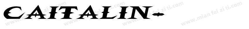 caitalin字体转换