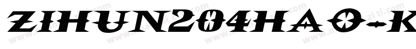 zihun204hao-kuailej字体转换