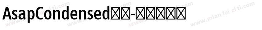 AsapCondensed打包字体转换