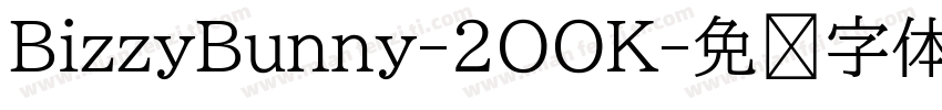 BizzyBunny-2OOK字体转换