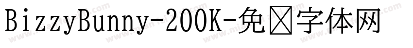 BizzyBunny-2OOK字体转换