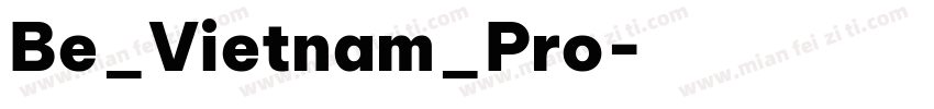 Be_Vietnam_Pro字体转换