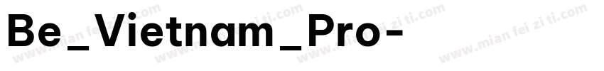 Be_Vietnam_Pro字体转换