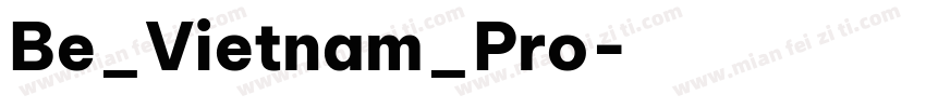 Be_Vietnam_Pro字体转换