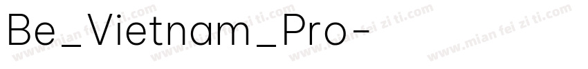Be_Vietnam_Pro字体转换