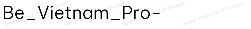 Be_Vietnam_Pro字体转换