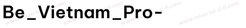 Be_Vietnam_Pro字体转换