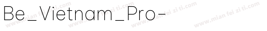 Be_Vietnam_Pro字体转换