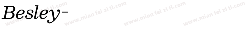 Besley字体转换