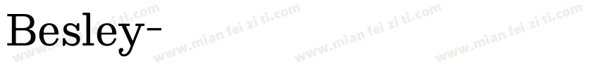 Besley字体转换