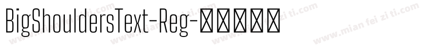BigShouldersText-Reg字体转换
