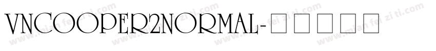 VnCooper2Normal字体转换