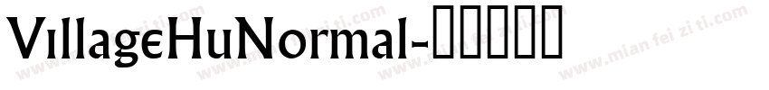 VillageHuNormal字体转换
