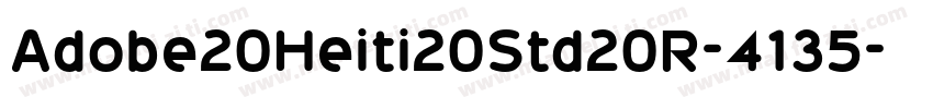Adobe20Heiti20Std20R-4135字体转换