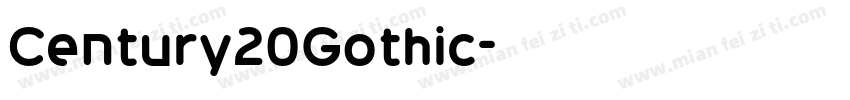 Century20Gothic字体转换