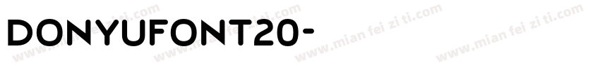 DONYUFONT20字体转换